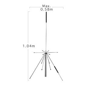 D-150 Discone 50-1500 MHz