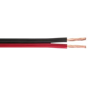 Twin stranded wire 2x 2,5qmm red/black, per meter