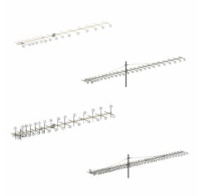 I0JXX 432 MHz Yagi antennas