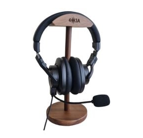 4O3A Wooden headset stand