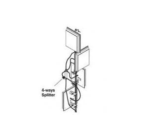 BT-20D-COL4 GSM Repeater GSM900+3G, 4 directional antennas