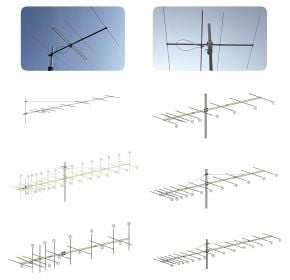 I0JXX 144 MHz Yagi antennas