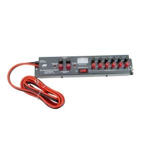 DC Distribution 8x Bind.Post with switch, Instrument, Fuses