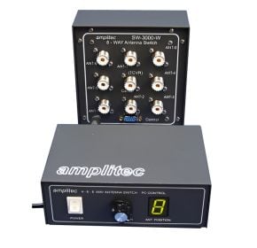 Amplitec coax switch 1:8, manual & PC control, PL